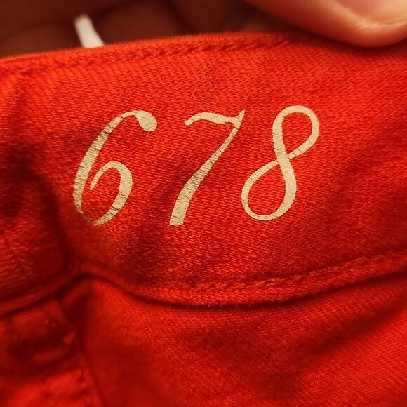 The Limited Denim 678 Red Skinny Ankle Jeans Size 10 - Picture 7 of 9